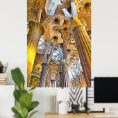 Poster Sagrada Familia. Intérieur. Vue 16. (Bureau à domicile)