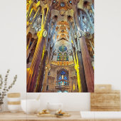 Poster Sagrada Familia. Intérieur. Vue 29. (Cuisine)