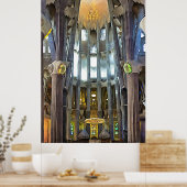 Poster Sagrada Familia. Intérieur. Vue 6. (Cuisine)
