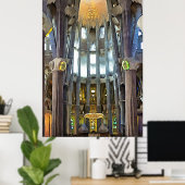 Poster Sagrada Familia. Intérieur. Vue 6. (Bureau à domicile)
