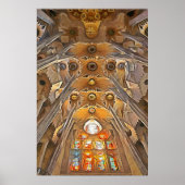 Poster Sagrada Familia. Intérieur. Vue 7. (Devant)