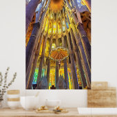 Poster Sagrada Familia. Interior. View 22. (Cuisine)
