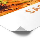 Poster Saguaro Arizona Imprimer Voyage (Coin)