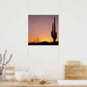 Poster Saguaro Cactus au coucher du soleil (Cuisine)