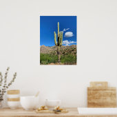 Poster Saguaro Cactus Blue Skies Arizona Photo (Cuisine)
