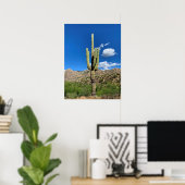 Poster Saguaro Cactus Blue Skies Arizona Photo (Bureau à domicile)