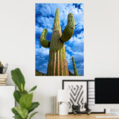 Poster Saguaro cactus portrait, Arizona (Bureau à domicile)