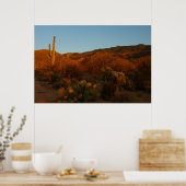 Poster Saguaro Sunset I Arizona Désert Paysage (Cuisine)