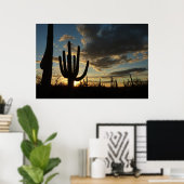 Poster Saguaro Sunset II Arizona (Bureau à domicile)
