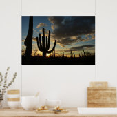 Poster Saguaro Sunset II Arizona (Cuisine)