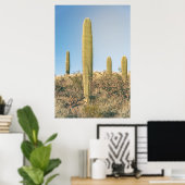 Poster Saguaros (Bureau à domicile)