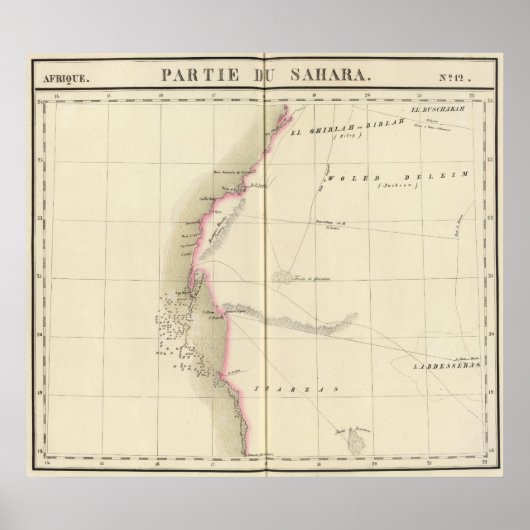Poster Sahara occidental, Afrique 12 (Devant)