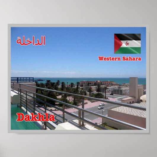 Poster Sahara occidental - Dakhla - (Devant)