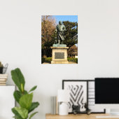 Poster Saigo Takamori (Le Dernier Samurai) & Statue du Ch (Bureau à domicile)