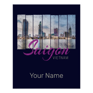 Poster Saigon (Ho-Chi-Minh-Stadt) HCMC Vietnam Souvenir