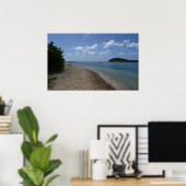 Poster Sailboat à la distance de St Thomas (Bureau à domicile)