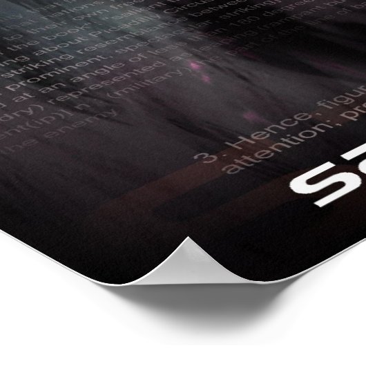 Poster saillant (Coin)