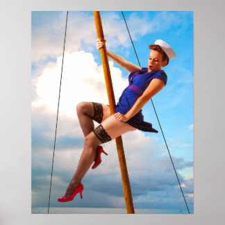Poster Sailor Girl Pinup