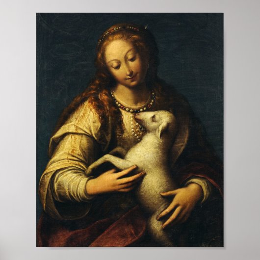Poster Saint Agnes par Orsola Maddalena Caccia (Devant)