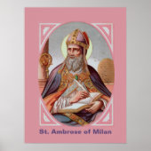 Poster Saint-Ambrose de Milan (BEN 001) (Devant)