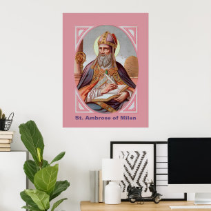 Poster Saint-Ambrose de Milan (BEN 001)
