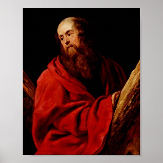 Poster Saint Andrew par Peter Paul Rubens (Devant)