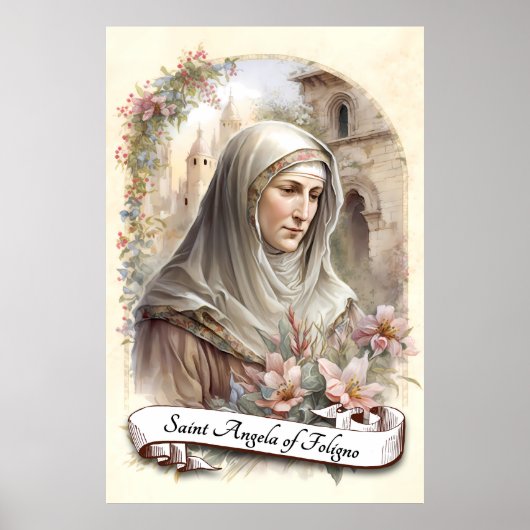 Poster Saint Angela de Foligno (Devant)