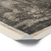 Poster Saint Anthony Engraving par Albrecht Durer (Coin)