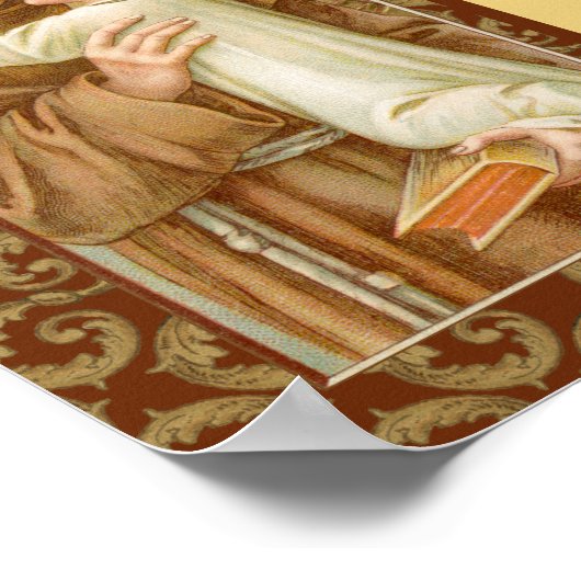 Poster Saint Antoine de Padoue (JM 05) avec Citation (Coin)