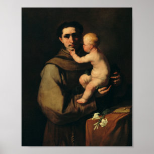 Poster Saint Antoine de Padoue par Luca Giordano