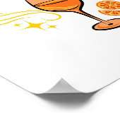 Poster Saint Aperoli Drôle Tendance Aperol Spritz Déclara (Coin)