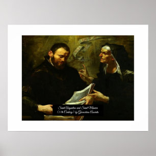 Poster Saint Augustin et Saint Monica