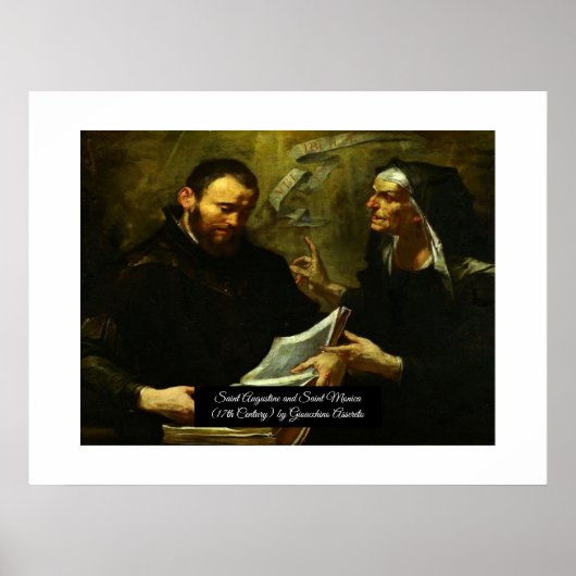Poster Saint Augustin et Saint Monica (Devant)