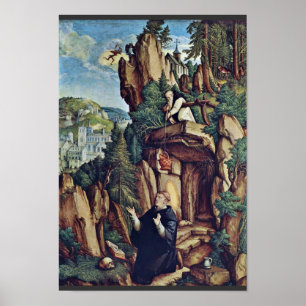 Poster Saint Benoît Dans La Prière Par Meister Von Meßkir
