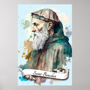 Poster Saint Benoît de Nursia