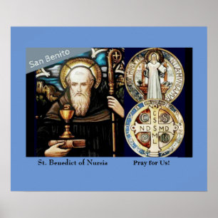 Poster Saint Benoît de Nursia