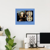 Poster Saint Benoît de Nursia (Bureau à domicile)