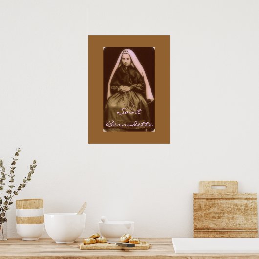 Poster saint bernadette (Cuisine)