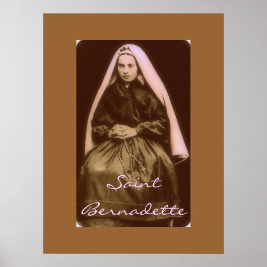 Poster saint bernadette (Devant)