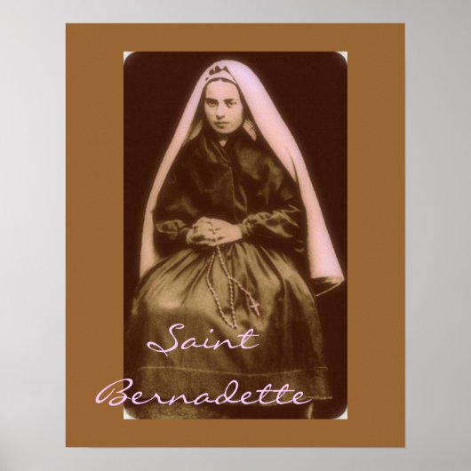 Poster saint bernadette (Devant)