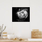 Poster Saint Bernadette De Lourdes Priez Pour Nous (Cuisine)