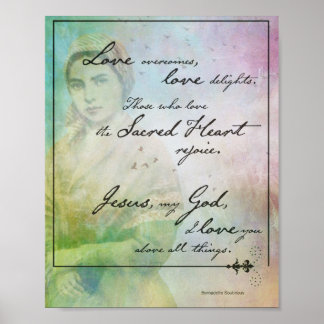 Poster Saint Bernadette Quote