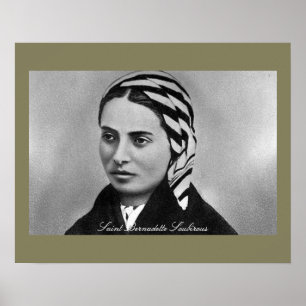 Poster Saint Bernadette Soubirous