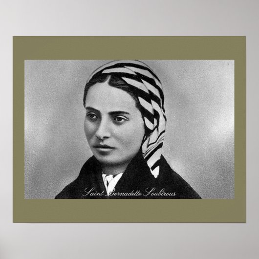 Poster Saint Bernadette Soubirous (Devant)