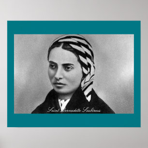 Poster Saint Bernadette Soubirous