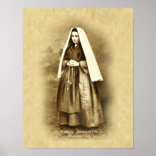 Poster Saint Bernadette Soubirous (Devant)