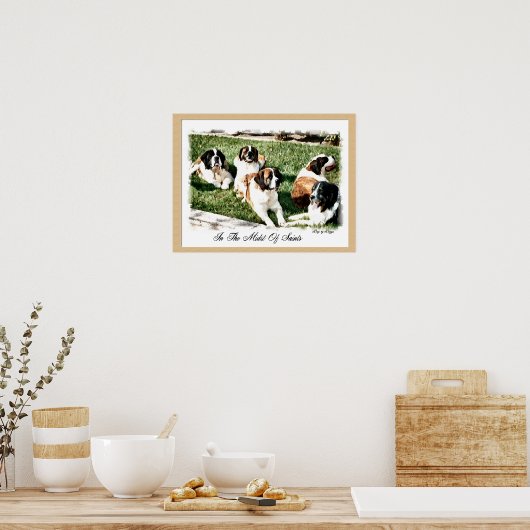 Poster Saint Bernard Art (Cuisine)