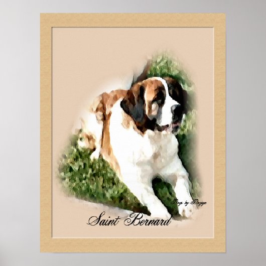 Poster Saint Bernard Art (Devant)