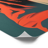 Poster Saint Bernard Astronaut Poster, St Bernard Retro (Coin)