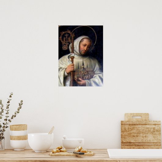 Poster Saint Bernard de Clairvaux (Cuisine)
